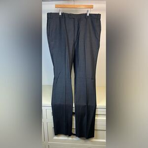 NWOT JB Britches Flat Front Torino Wool Trousers Mid Grey 40R